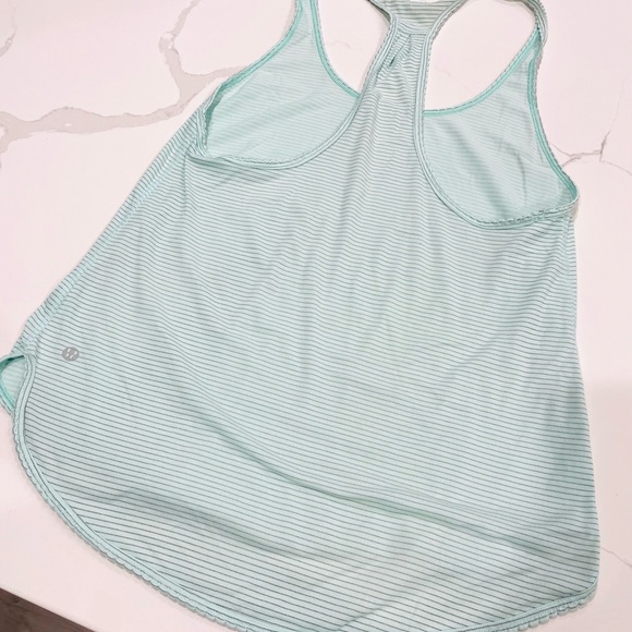 Sz 8 Lululemon 105 Singlet Heathered Fresh Teal - Picture 2 of 2